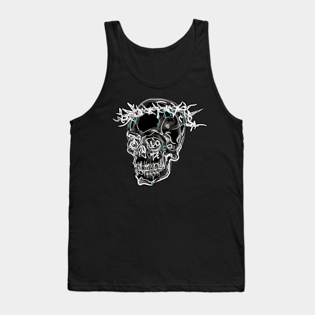 Skull of Thorns Tank Top by silentrob668